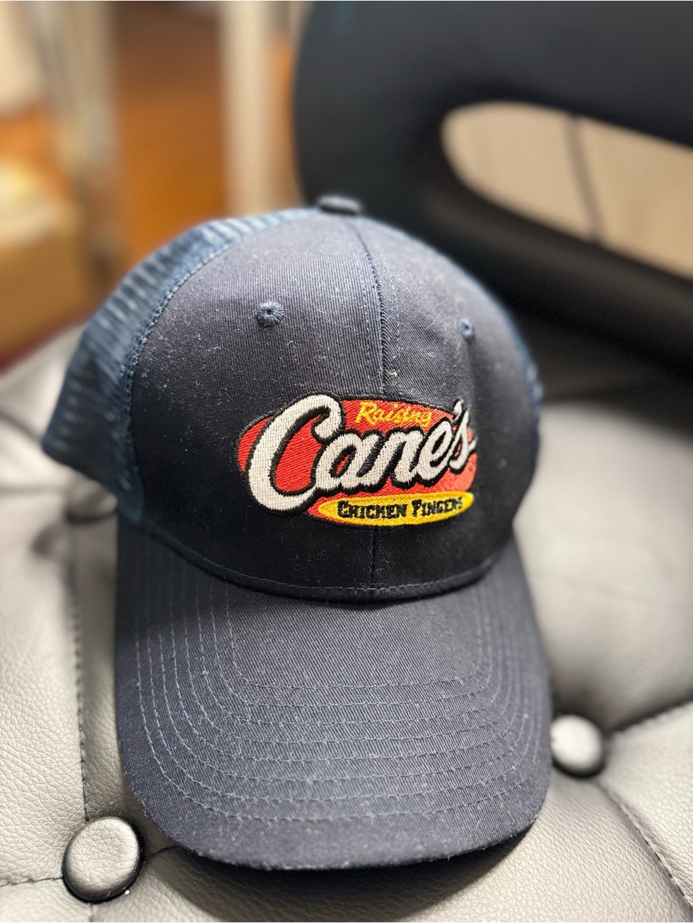 Raising Cane's Navy Logo Trucker Hat